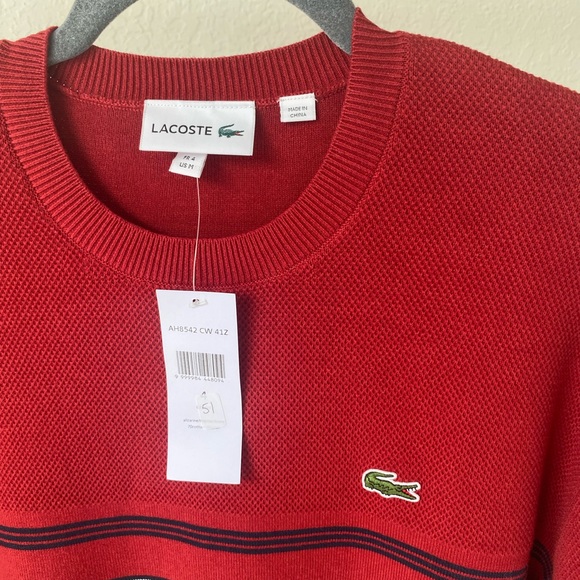 Lacoste Men's Sweatshirt Cotton/Nylon Blend. - Picture 3 of 7